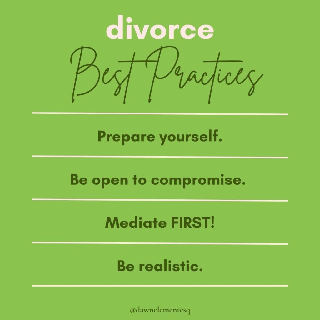 Divorce Best Practices