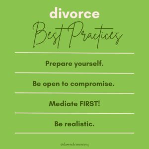 Divorce Best Practices