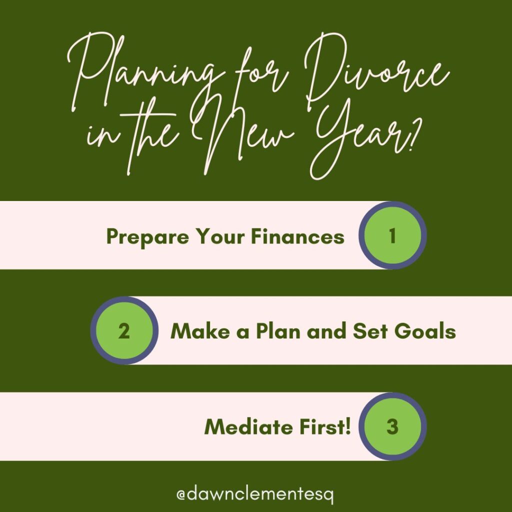 Plan to Divorce in the New Year?